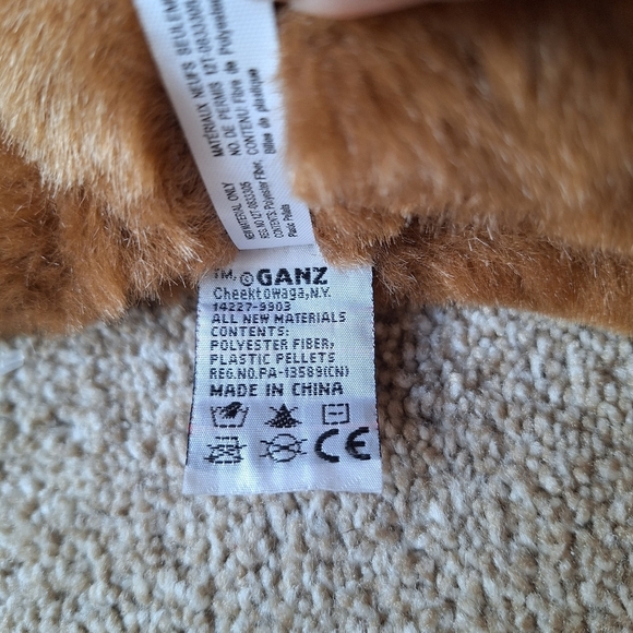 Ganz Webkinz Classic Chow Chow HM415 brown plush dog - Picture 4 of 6